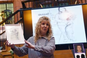 Jean Hensey-Reynard hosting a Holocaust Memorial Day commemoration event at Wigan Town Hall