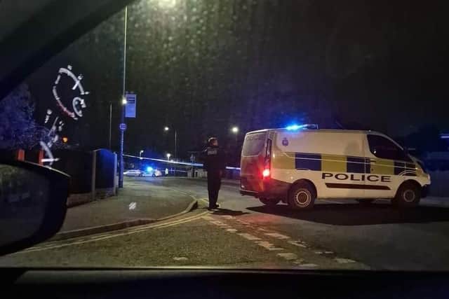 Springfield Road sealed off after the crash