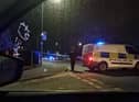 Springfield Road sealed off after the crash