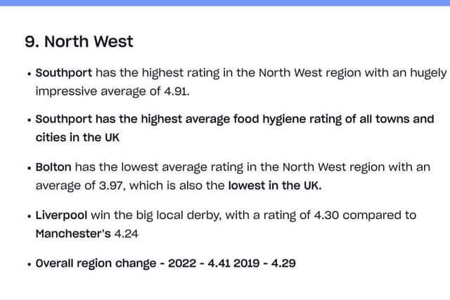 A summary of the findings in the North West