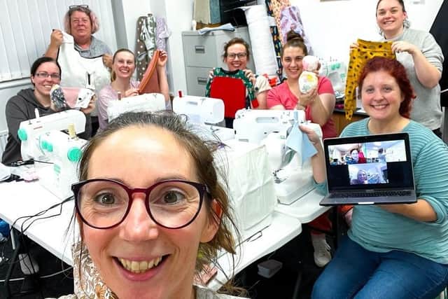 Deebie Marsden and her This Mummy Sews group
