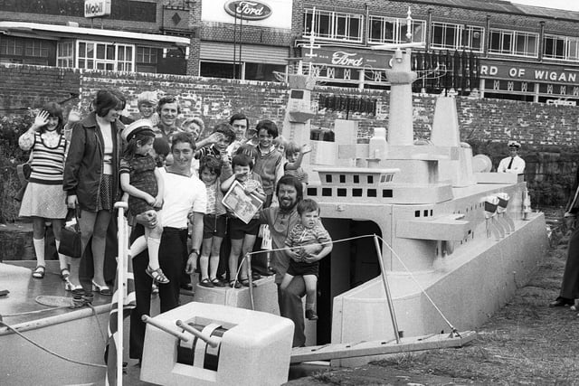 RETRO 1974 -  The Royal navy exhibition at  Wigan Pier in 1974