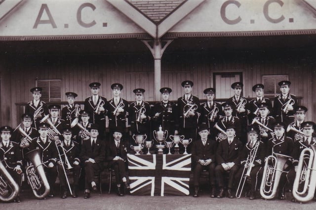 1929 - Abram Colliery Prize Brass Band.