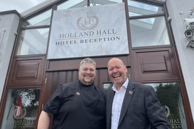 Holland Hall executive chef Matt Ellis and chief executive Bevan Middleton