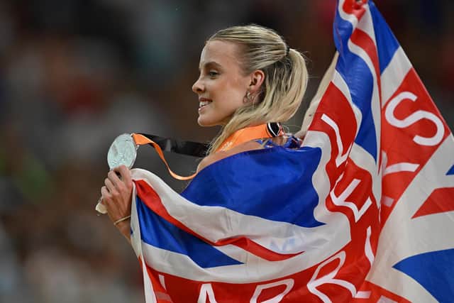 Keely Hodgkinson flies the flag for Leigh Harriers after clinching silver in the 800m