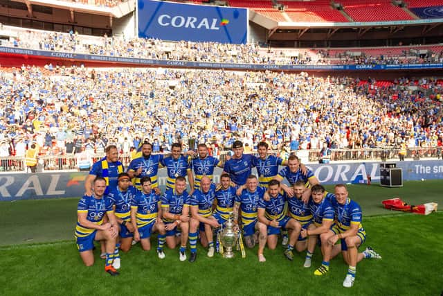 King won the Challenge Cup with Warrington Wolves in 2019
