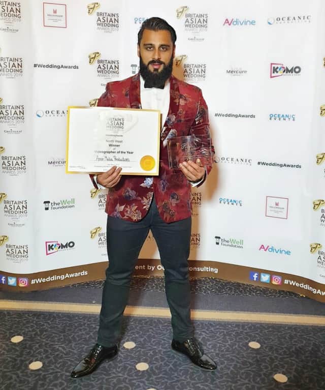Mujahaid bin Jamshaid at the British Asian Wedding Awards