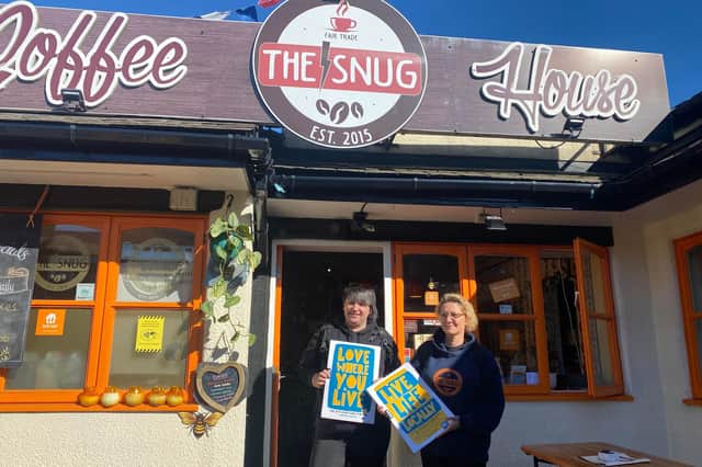 Mary Haliday (right) and Rachael Flaszczak from The Snug Coffee House