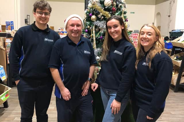 Staff from Procter and Gamble volunteered their time to help The Brick
