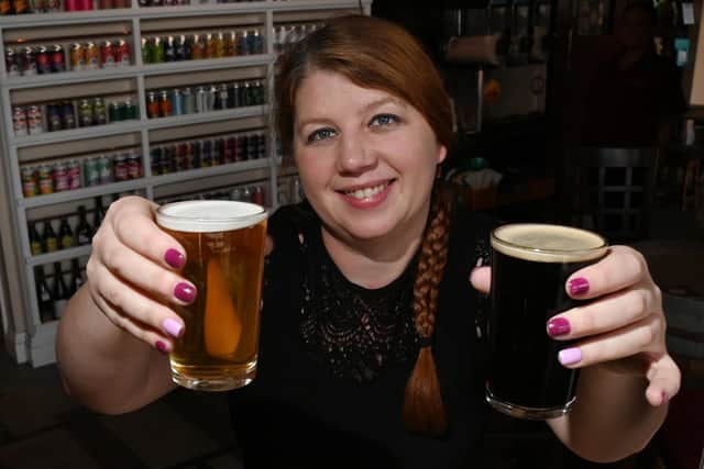 Jo Whalley is now officially a beer connoisseuse