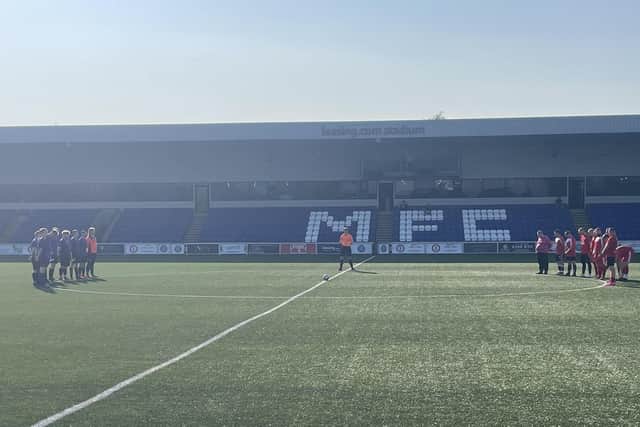 The stadium day is aimed at giving the players the full match experience including walking out with mascots and lining up before kick-off