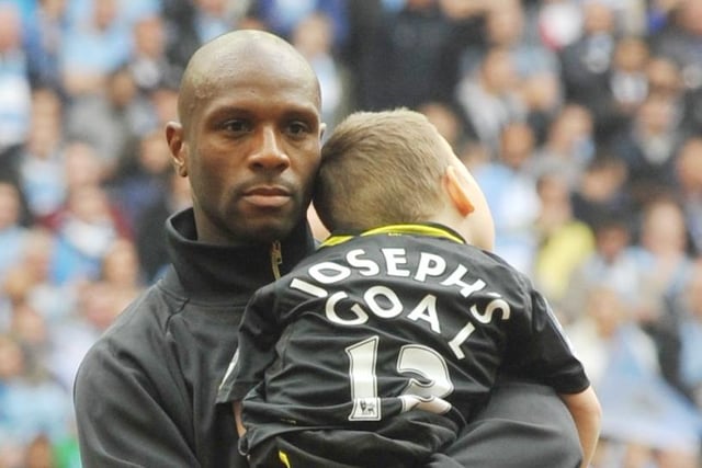 Joseph Kendrick the inspiration to Joseph's Goal charity, led out the Wigan Athletic team, carried by Latics team captain Emmerson Boyce.