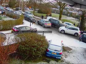 The scene outside St Wilfrid's Primary Academy in Standish, which the resident claimed was typical