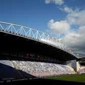 WIGAN, ENGLAND - APRIL 13: A general view inside the stadium prior to the Sky Bet League One match between Wigan Athletic and Sunderland at DW Stadium on April 13, 2021 in Wigan, England. (Photo by Lewis Storey/Getty Images)