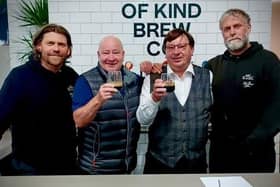 Directors John and Antony Winnard from Uncle Joe's approved of the stout