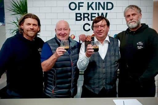 Directors John and Antony Winnard from Uncle Joe's approved of the stout