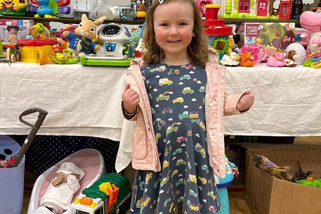 Maisie S, a happy little shopper at The Little Children’s Market