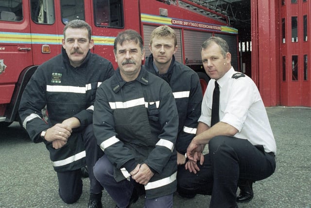 RETRO 1997
The members of Green Watch at Wigan fire station in 1997.