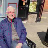 Alan Pilling, 74 in Ashton town centre
