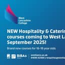 Begin your Hospitality and Catering journey with West Lancashire College