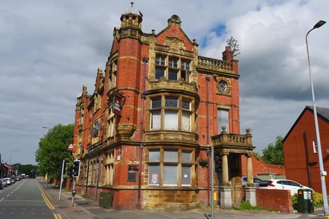 The Famous Pagefield pub, on junction of Gidlow Lane and Park Road, Wigan - This Grade II listed building, built in 1902, was once a hotel and then a pub. Planning approval was given for the premises to be converted into flats years ago, but they came to nothing