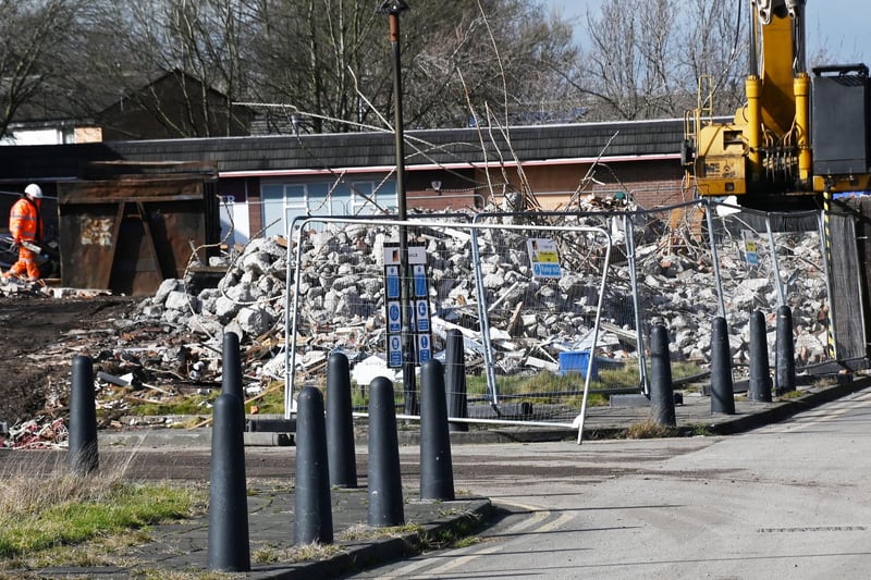 The last time we did a round-up of Wigan eyesores, what used to be Central Park/Pembec/Kingsdown High/Pemberton High etc on Montrose Avenue, Norley was a new addition. It looks worse now, but only because heavy plant is pulling parts of the premises down before a new home for Hope Special School is built there. So things will soon be looking up