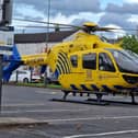 The North West Air Ambulance was scrambled to the incident in Standish Lower Ground