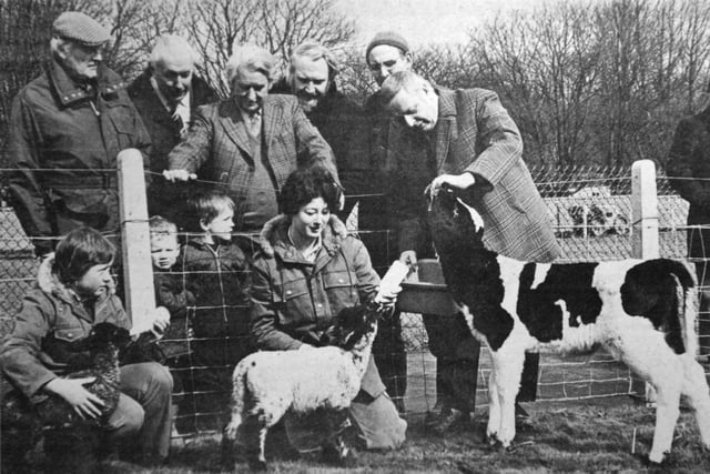 VIPs at the opening of Haigh Hall Zoo over the Easter weekend in 1975.