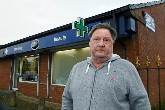 Paul Woods, who is disabled and partially sighted, is upset the Boots shop and pharmacy on Wigan Road, Bryn, is to close.