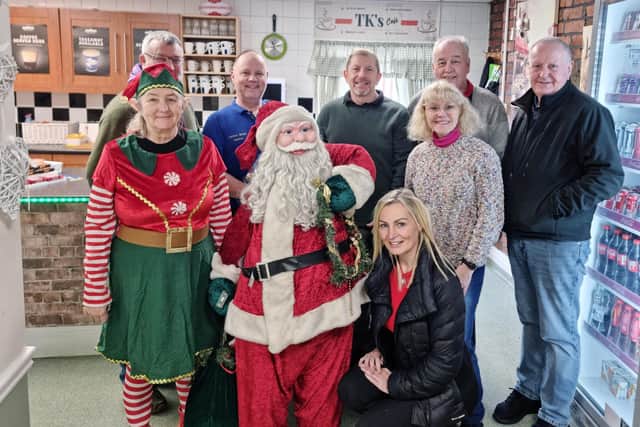 Staff at Greensway shopping centre came together to organise their own Santa's grotto