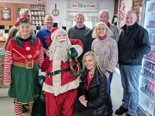 Staff at Greensway shopping centre came together to organise their own Santa's grotto