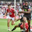 Junior Nsemba enjoyed his second-ever Super League try in the victory over Salford
