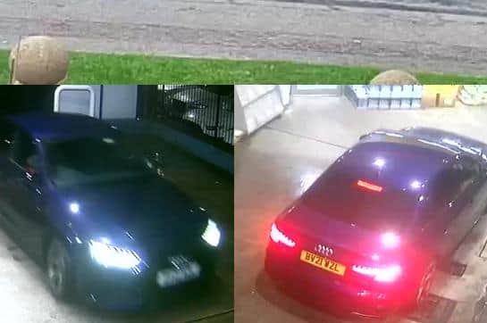 CCTV sightings of the Audi