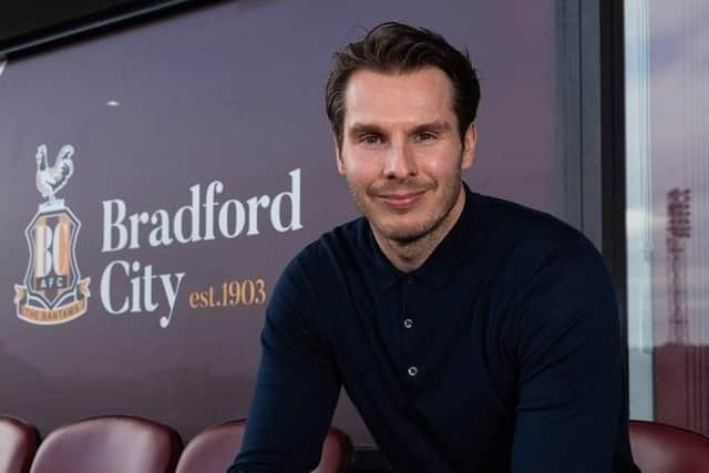 David Sharpe is back in football at Bradford City