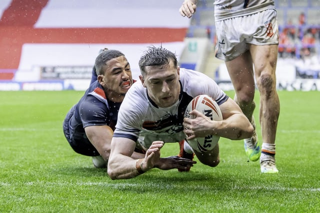 A number Wigan Warriors players were involved in the double-header between England and France.