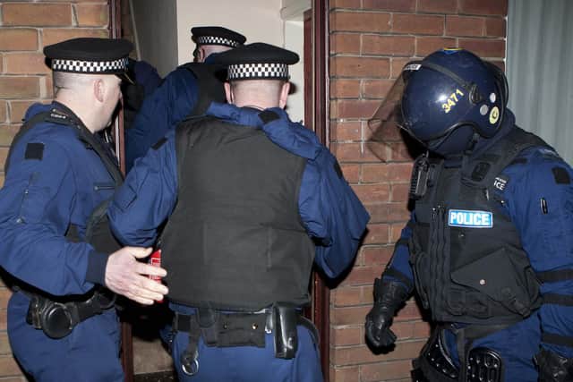 Four men were arrested during the raids