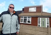 Andrew Jolly outside his home in Hindley Green on which he built a dormer extension which may now have to be demolished