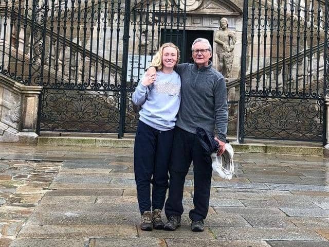Bernie with his daughter Laura