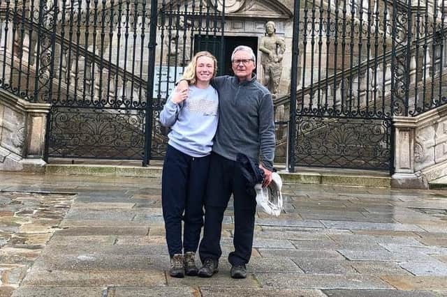 Bernie with his daughter Laura