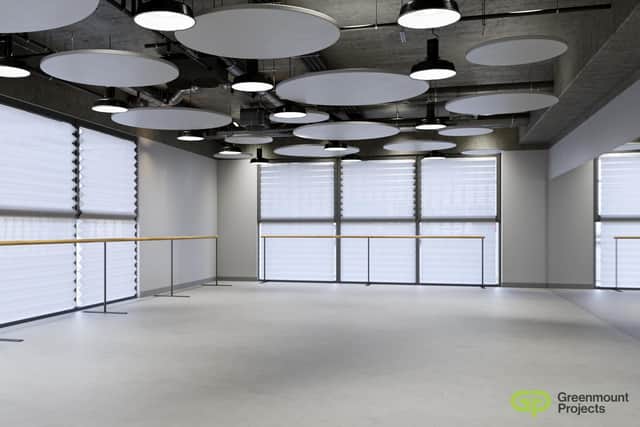 One of the new dance studios at Wigan and Leigh College