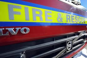 Four fire engines rushed to the blaze
