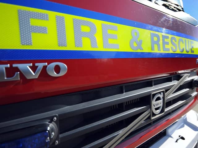 Four fire engines rushed to the blaze