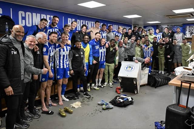 Gary Caldwell and David Perkins have steered Latics to League One safety with games to spare