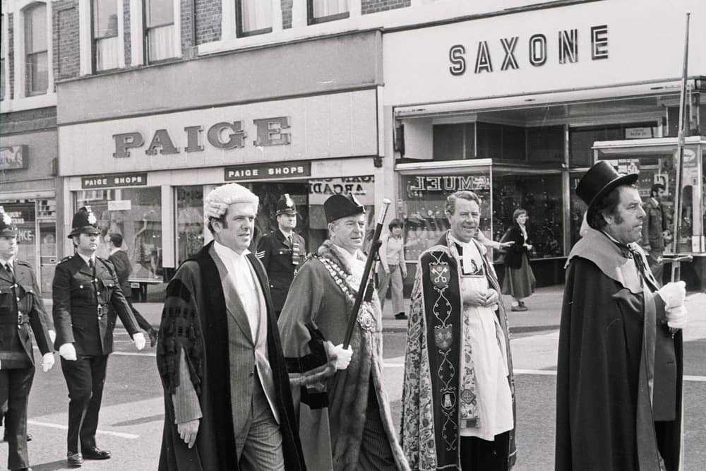 RETRO - 1979 - The Mayor's Procession through Wigan in May 1979.