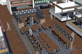 An artist's impression of Leigh Market Hall's proposed upgrade