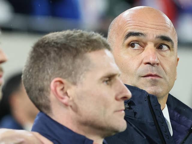 Roberto Martinez with trusted lieutenant Anthony Barry