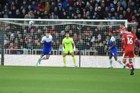 Charlie Hughes made an encouraging league debut at Middlesbrough on Boxing Day