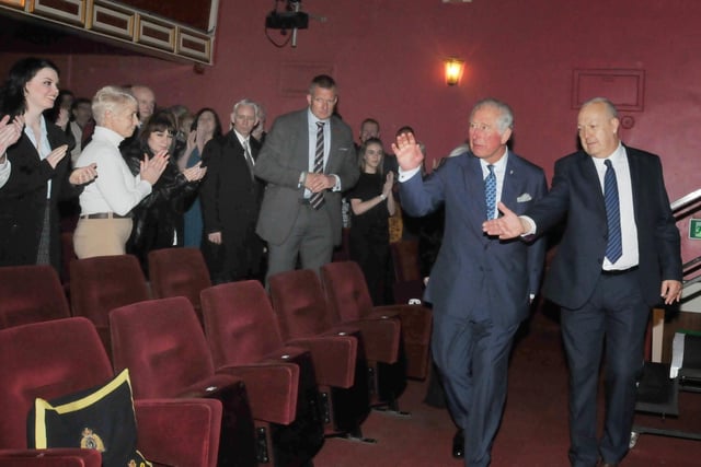 Prince Charles meets members of Wigan Little Theatre, School Lane, Wigan - April 2019