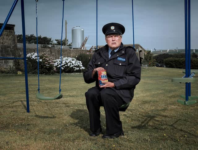 Conleth Hill as Sgt PJ Collins, in the new ITV crime drama Holding