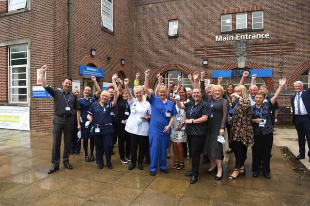 Wrightington Wigan and Leigh Teaching Hospitals Foundation Trust chief executive Silas Nicholls visits the Thomas Linacre Centre (TLC) on the facility's 20th anniversary